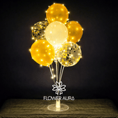 Glowy Confetti Balloon Bouquet